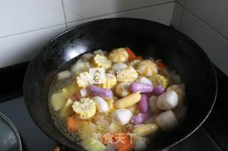 奶油咖喱炖杂蔬的做法步骤：7