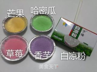 果味凉粉的做法步骤：1