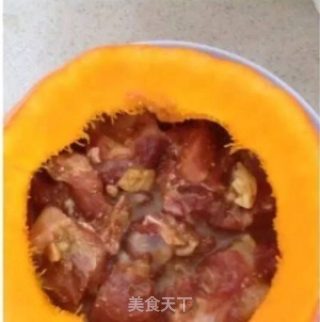 南瓜蒸排骨的做法步骤：3