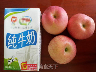 排毒佳饮-----苹果牛奶汁的做法步骤：1