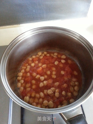 茄汁鹰嘴豆的做法步骤：3