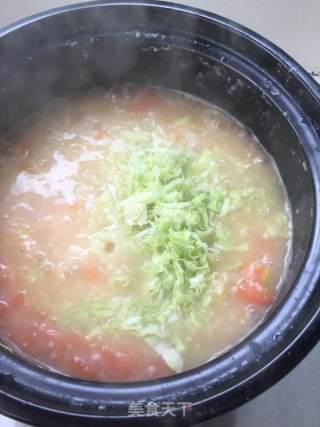 西红柿胡萝卜牛肉粥的做法步骤：8