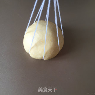 红豆沙南瓜面包的做法步骤：17