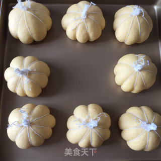 红豆沙南瓜面包的做法步骤：20