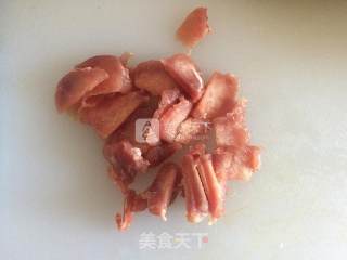 肉炒白菜滑子蘑的做法步骤：4