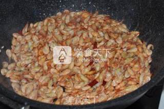韭菜炒河虾的做法步骤：7