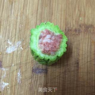 酿苦瓜的做法步骤：5