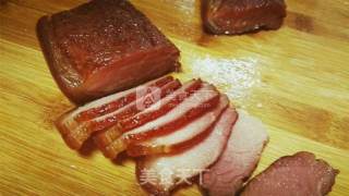 青椒炒腊肉的做法步骤：2