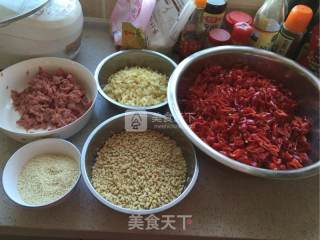 牛肉花生辣子酱的做法步骤：5