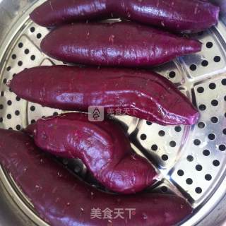 发面南瓜紫薯饼的做法步骤：6