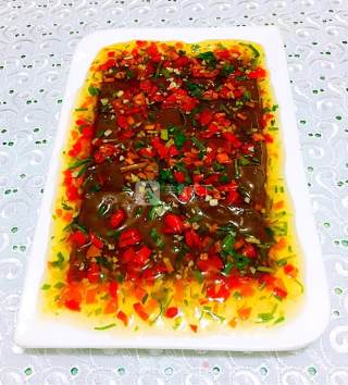 五彩羊血豆腐的做法步骤：11