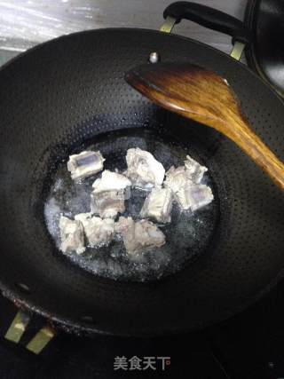 南瓜排骨焖饭的做法步骤：4