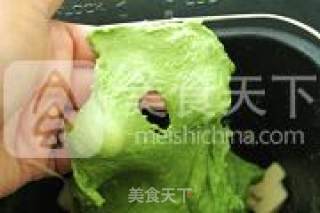 抹茶蜜豆吐司的做法步骤：4