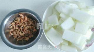 开洋冬瓜的做法步骤：1