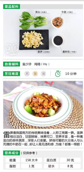 万味林净菜：牛筋焖雷笋的做法步骤：2