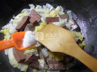 酸菜鹅血的做法步骤：6