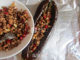 蒜香肉末烤茄子的做法步骤：8