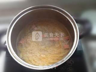 爱心火腿意大利面的做法步骤：2