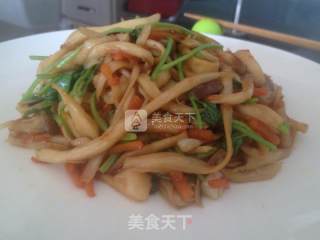 干煸手撕杏鲍菇的做法步骤：8