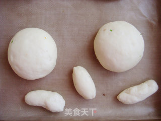 小蘑菇蔬菜面包的做法步骤：15