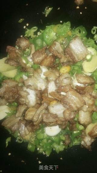 青椒炒肉的做法步骤：5