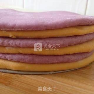南瓜紫薯发糕的做法步骤：7