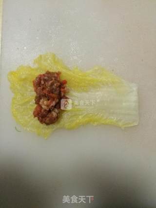 清蒸白菜卷的做法步骤：4