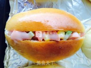 简单色拉面包的做法步骤：13