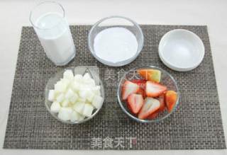 草莓雪梨smoothie的做法步骤：2