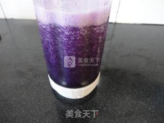 紫甘蓝汁豆沙葡萄的做法步骤：2