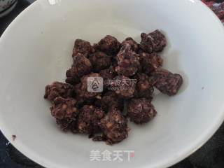 紫甘蓝汁豆沙葡萄的做法步骤：6