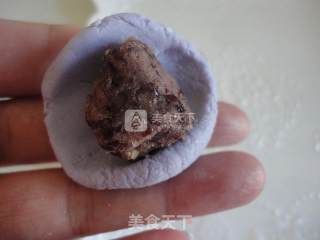 紫甘蓝汁豆沙葡萄的做法步骤：7