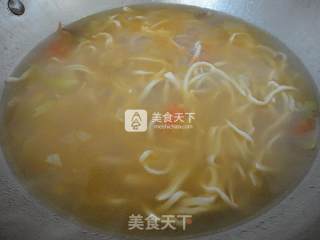鸡汤手擀面的做法步骤：8