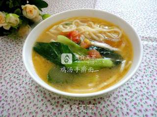 鸡汤手擀面的做法步骤：12