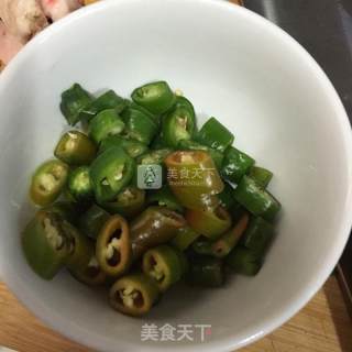 花菜炒肉的做法步骤：2