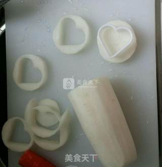 干贝蒸萝卜的做法步骤：1