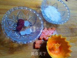 木瓜炖雪蛤的做法步骤：1