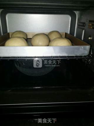 椰香绿豆馅餐包的做法步骤：17