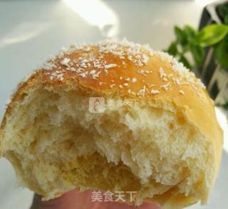 椰香绿豆馅餐包的做法步骤：21