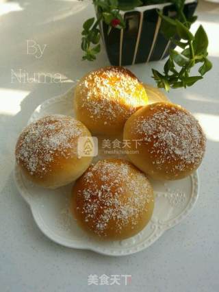 椰香绿豆馅餐包的做法步骤：22