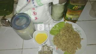 绿豆肉松饼的做法步骤：1
