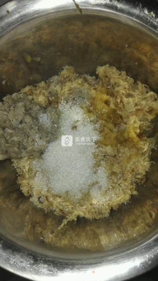 绿豆肉松饼的做法步骤：11