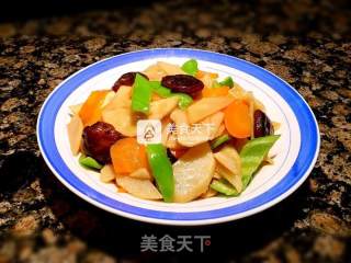 素炒山药的做法步骤：8