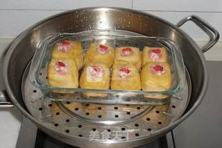蒜蓉油豆腐塞肉的做法步骤：5