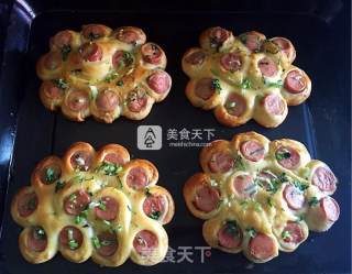 酸奶火腿花式面包的做法步骤：17