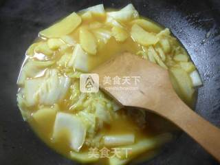 咖喱土豆白菜的做法步骤：9