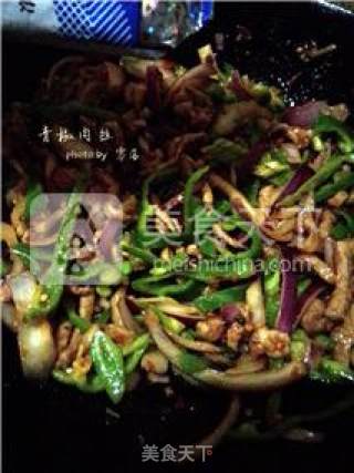 青椒炒肉的做法步骤：10