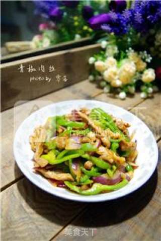 青椒炒肉的做法步骤：11
