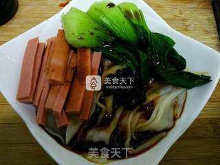 简易饺子皮版油泼面的做法步骤：10