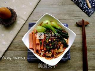 简易饺子皮版油泼面的做法步骤：18